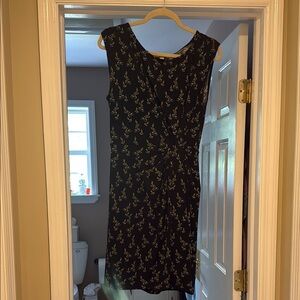 LOFT Black Tan Sheath Mini Dress Cocktail